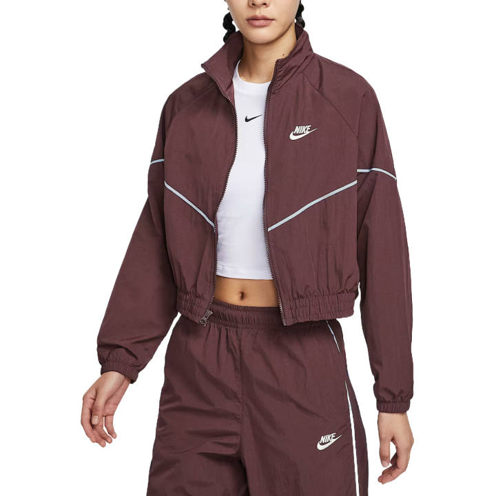 Nike Nike Sportswear Jackets Women's Burgundy Red Stand Collar Moderate Other