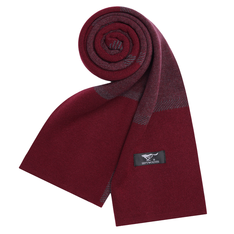 SEPTWOLVES SEPTWOLVES Polyester Knit Scarves Unisex