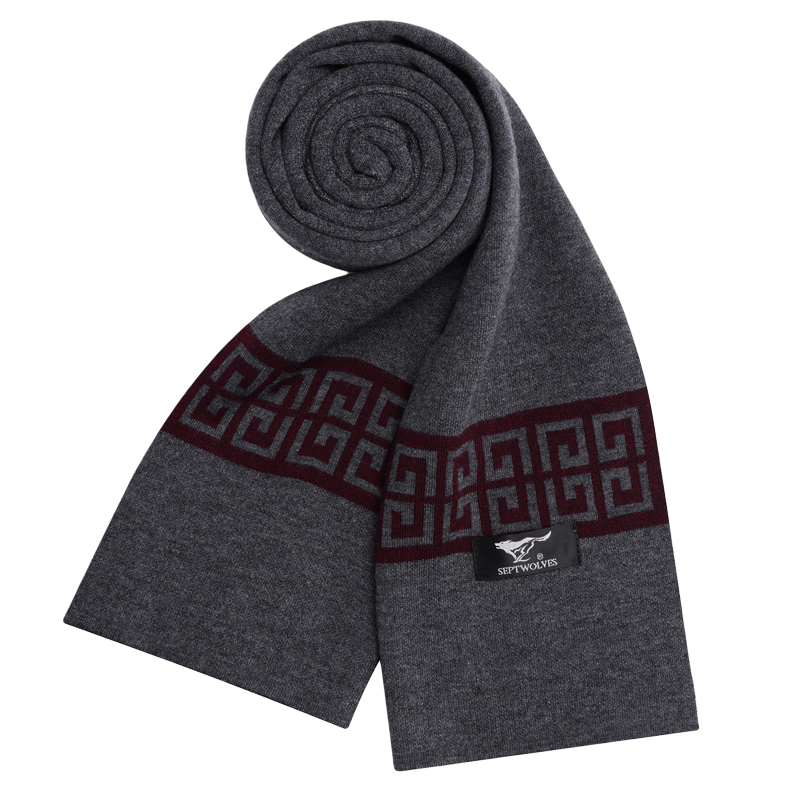 SEPTWOLVES SEPTWOLVES Polyester Knit Scarves Unisex