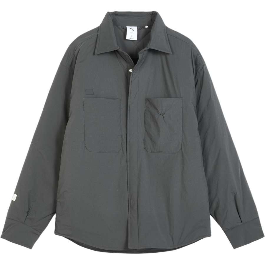 PUMA PUMA Puffer Jackets Unisex Nightfall Gray 44 Lapel Moderate
