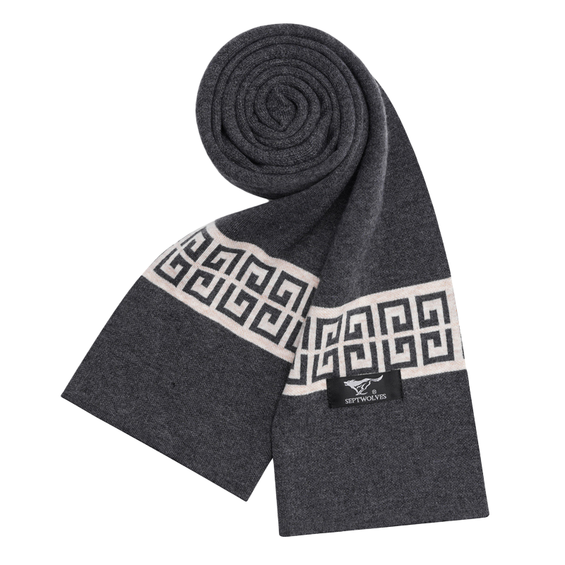 SEPTWOLVES SEPTWOLVES Polyester Knit Scarves Unisex