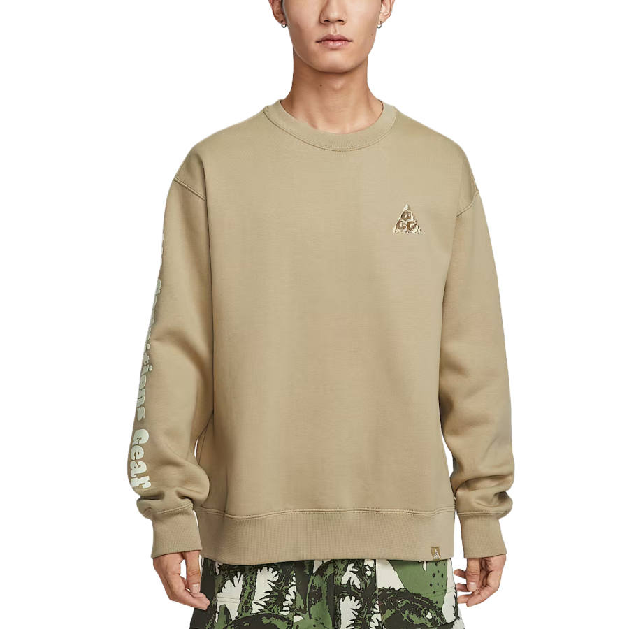 Nike Nike ACG Sweatshirts Men's Apricot Tea Brown Crew Neck Moderate