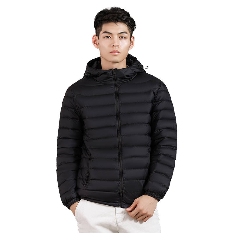YALU Down Jackets Men's Hooded Lightweight Puffer Jacket