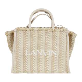 Lanvin Polyester Handbag Women's Light Beige