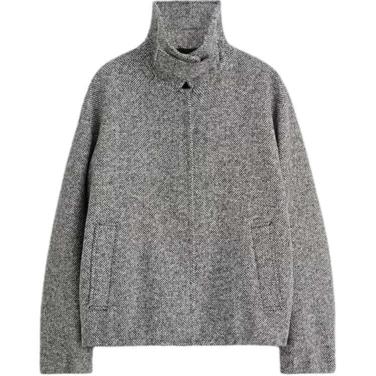COS COS Cropped Coats Women's Gray Moderate