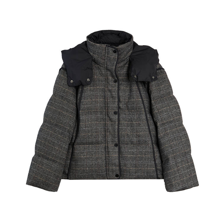 ELLE Down Jackets Women's Hooded Moderate Puffer Jacket