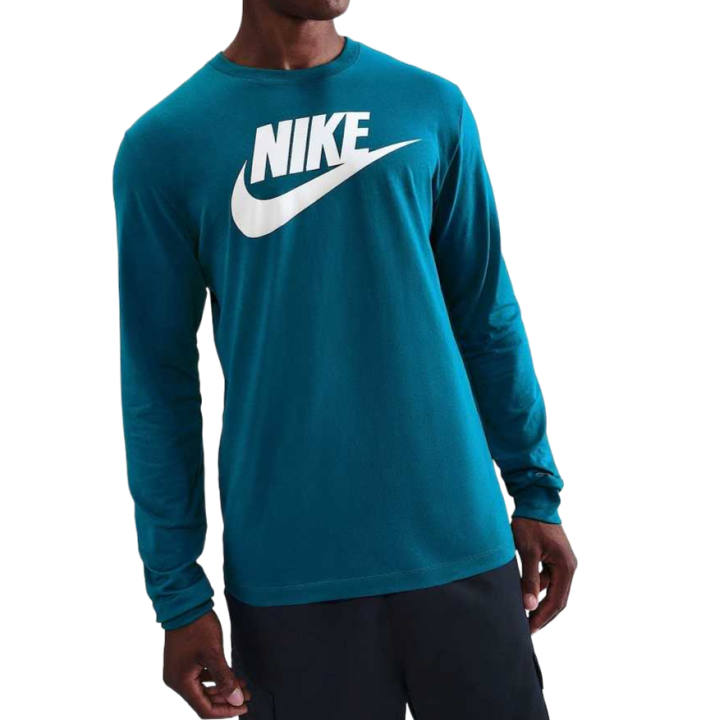 Nike Nike Sportswear T Shirts Men's Abyss Green Color Crew Neck