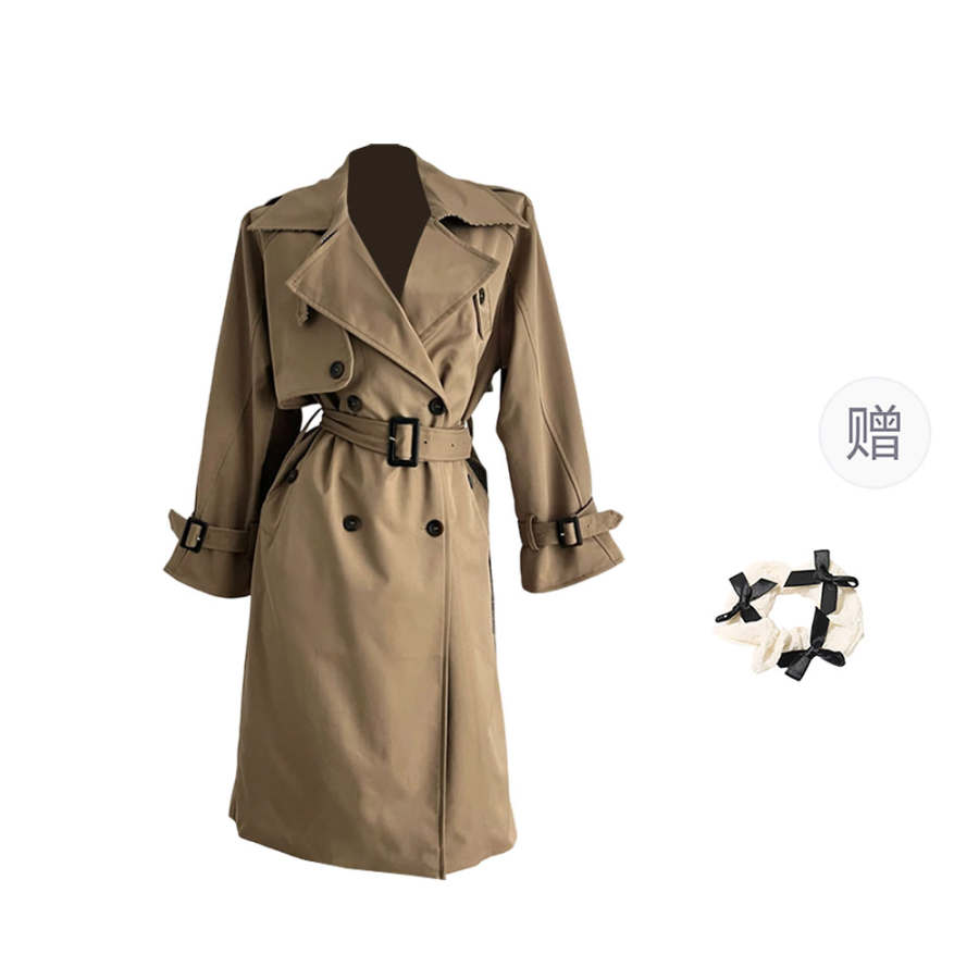 CPAURA Trench Coats Women's Lapel Moderate Other