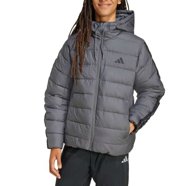 Adidas Adidas Puffer Jackets Men's Dark Gray Turtleneck Moderate Puffer Jacket