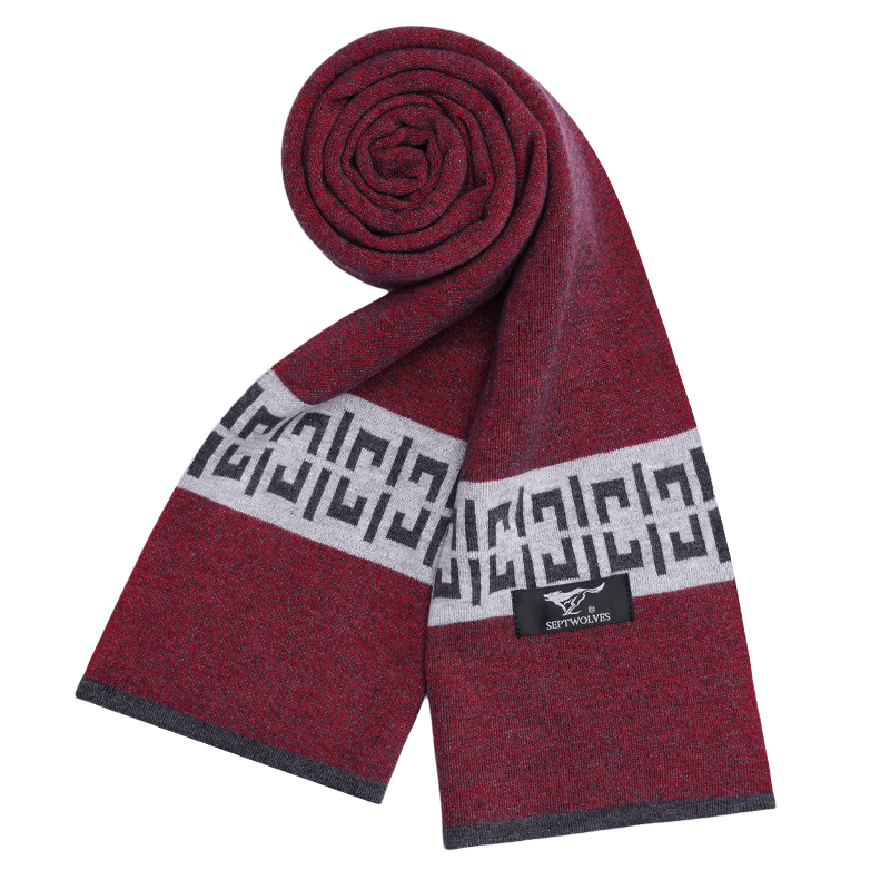 SEPTWOLVES SEPTWOLVES Polyester Knit Scarves Unisex