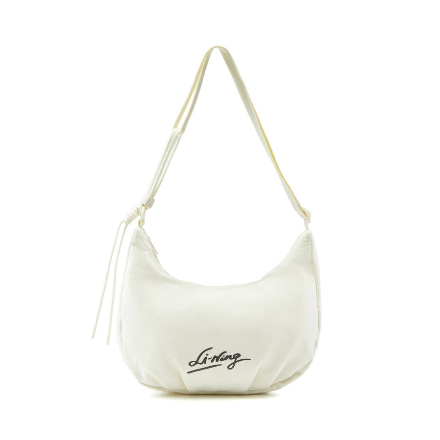 Li-Ning Li Ning Sports Life Collection Polyester Crossbody Bags Regular Unisex Mother Of Pearl White