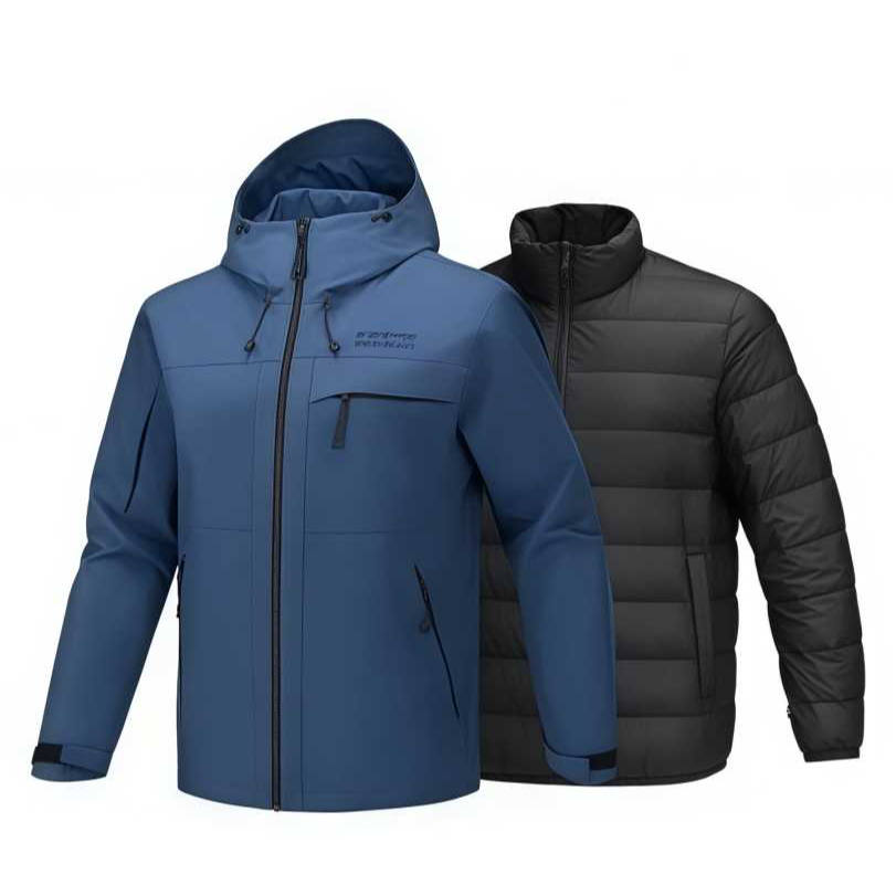 Skechers Waterproof And Breathable Windbreaker Jacket Men's Dark Gray Blue