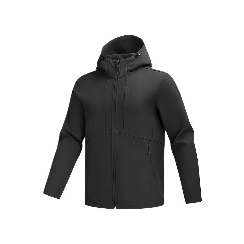 Skechers Jackets Men's Carbon Black 0018 Hooded Moderate Other
