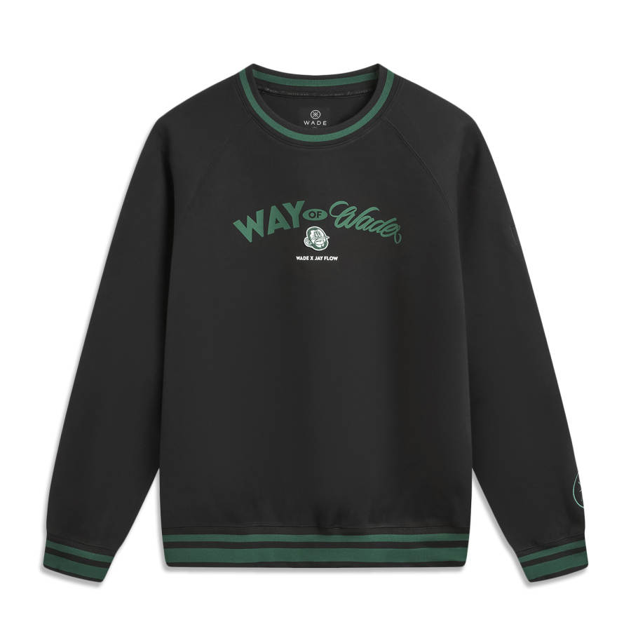 Li-Ning Li Ning Sweatshirts Men's Black Crew Neck Moderate Regular