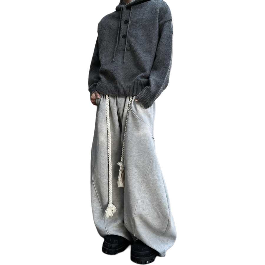 NEVER RULE NEVER RULE Casual Pants Unisex Gray Moderate Sweatpants