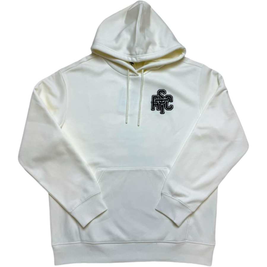 ANTA Sweatshirts Unisex Ivory White Hooded Thickened