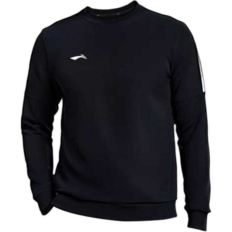 Li-Ning Li Ning Sweatshirts Men's Black Crew Neck Moderate