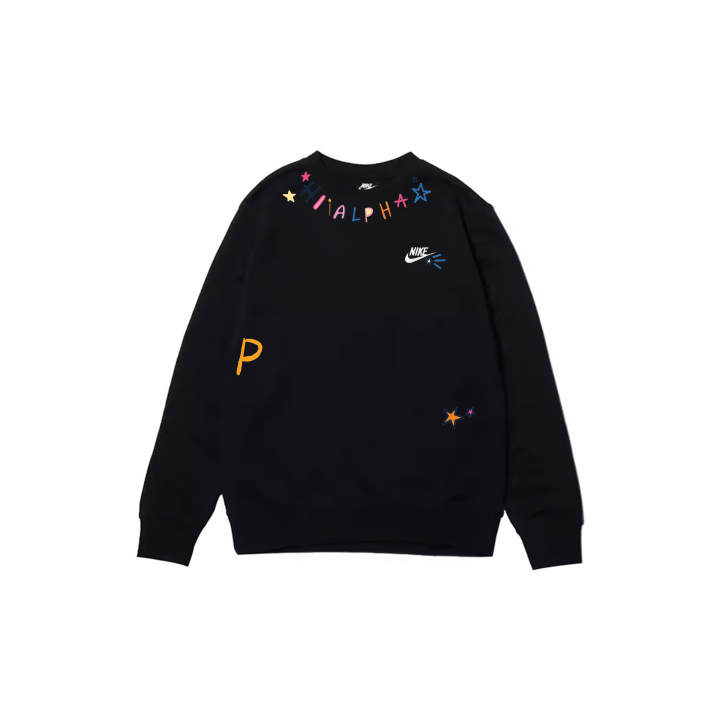 Nike Nike Sweatshirts Men's Black Crew Neck Moderate
