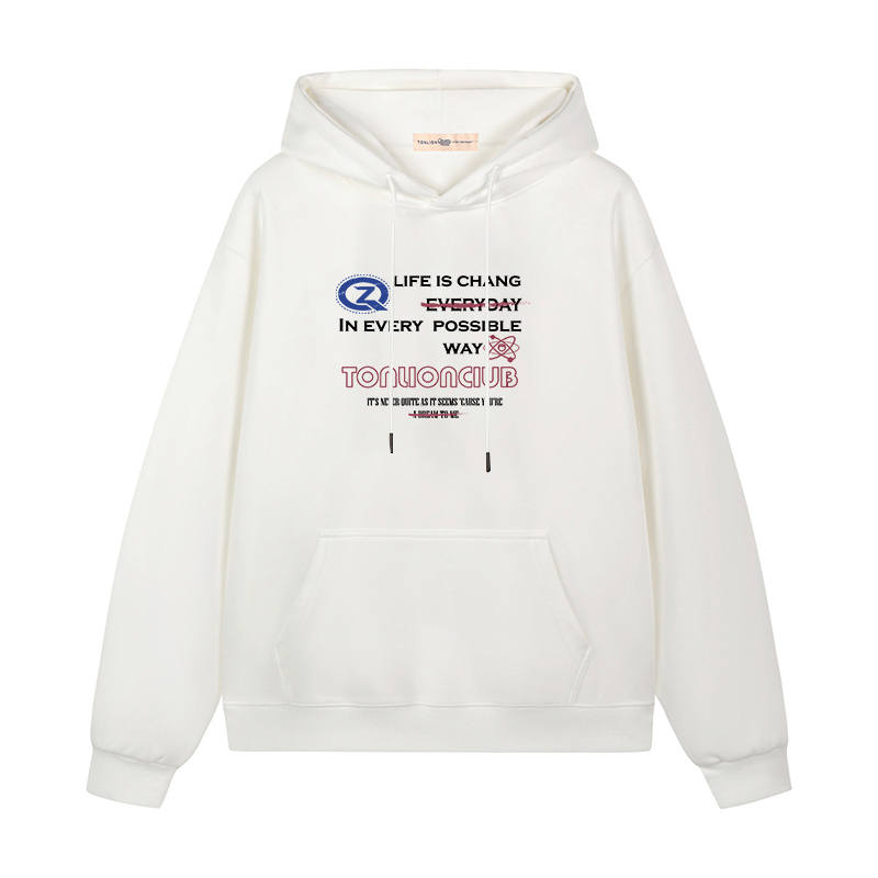 Tonlion Sweatshirts Unisex Hooded Moderate Heavyweight