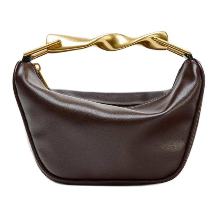 ZARA Polyurethane Handbag Mini Women's Bordeaux Red