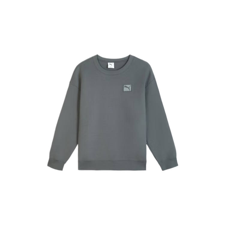 PUMA Sweatshirts Men's Nightfall Gray Crew Neck Moderate