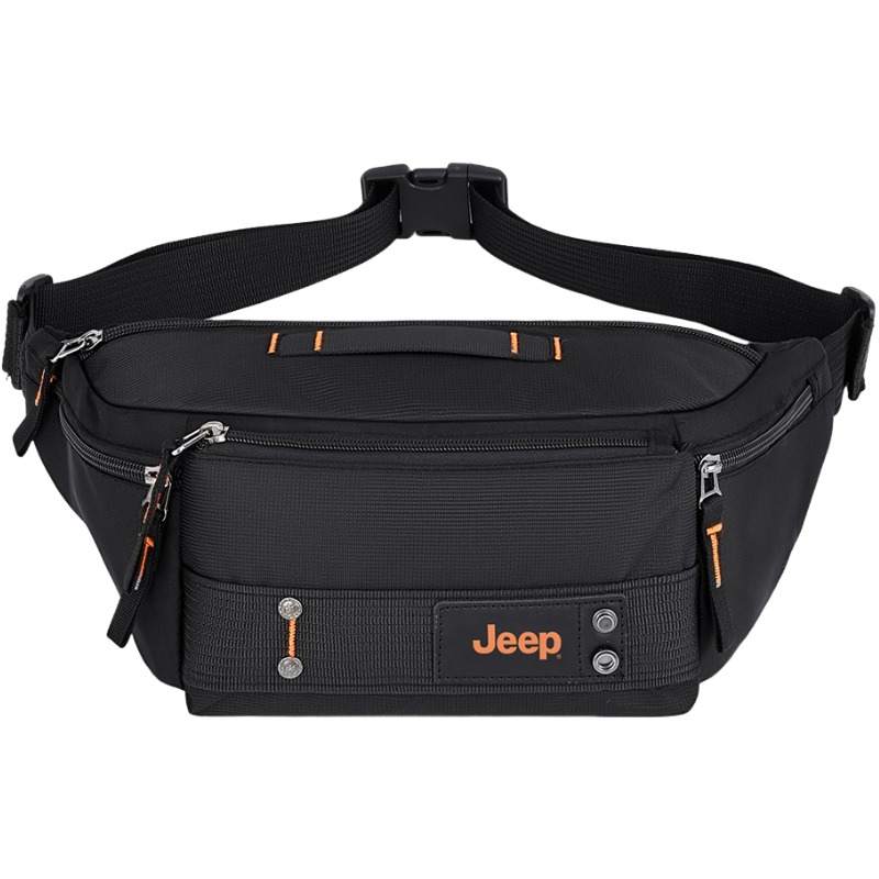 Jeep Nylon Fabric Sling Bag Men's Black