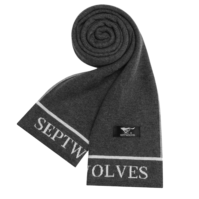 SEPTWOLVES SEPTWOLVES Polyester Knit Scarves Unisex