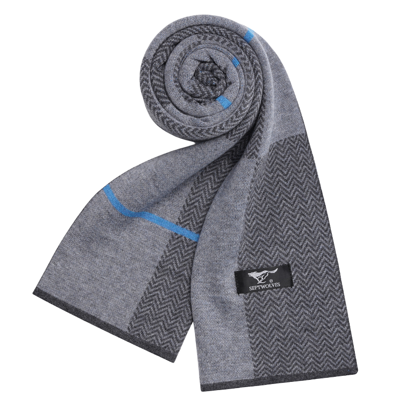 SEPTWOLVES SEPTWOLVES Polyester Knit Scarves Unisex