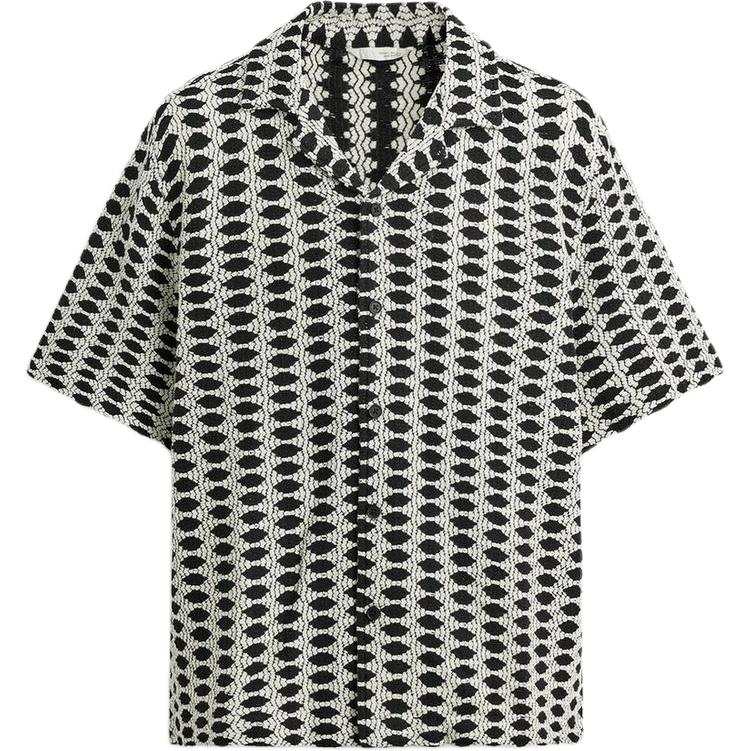 ZARA Shirts Men's Ecru Lapel Moderate