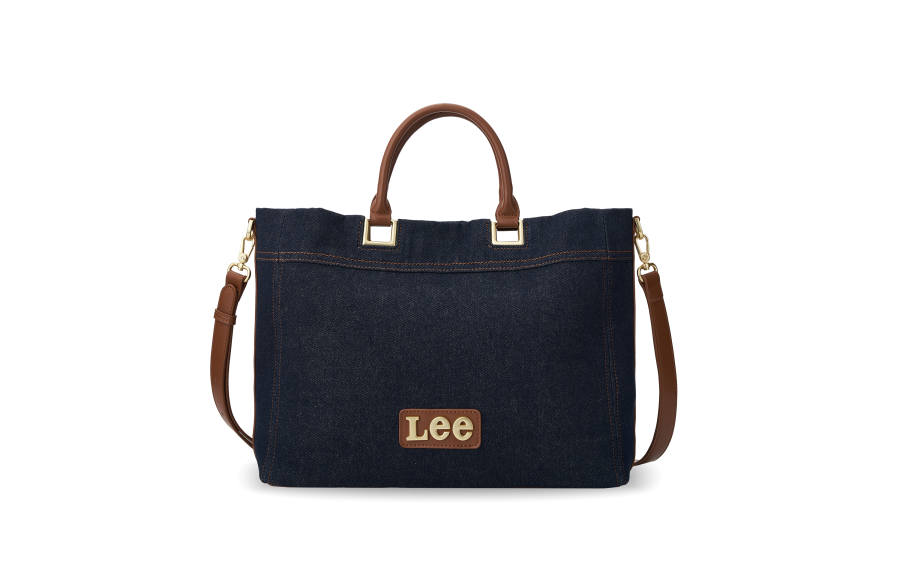 Lee PU, Textile Mixture Handbag, Crossbody Bag Women's Black & Blue & Brown