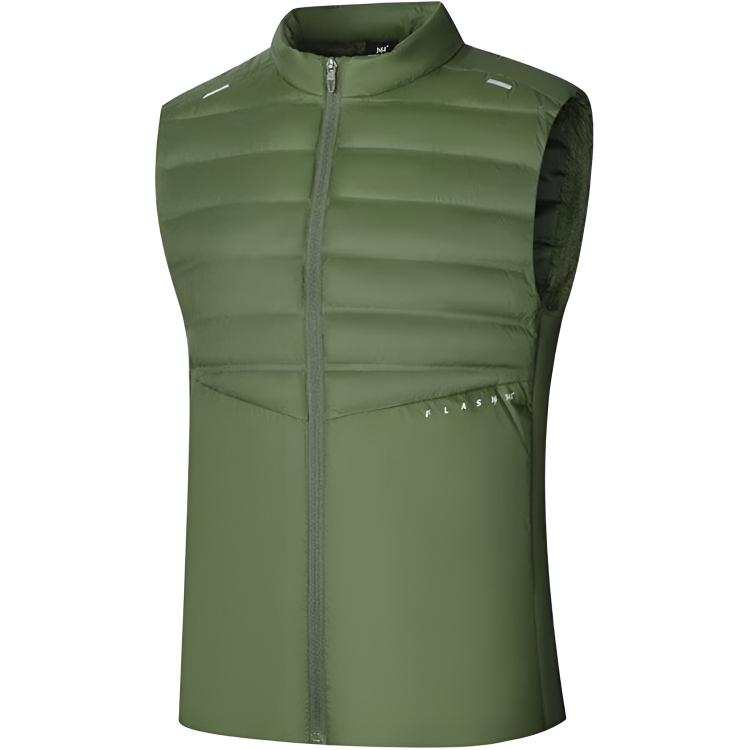 361° 361° Down Vests Men's Roman Green Stand Collar Thin Other