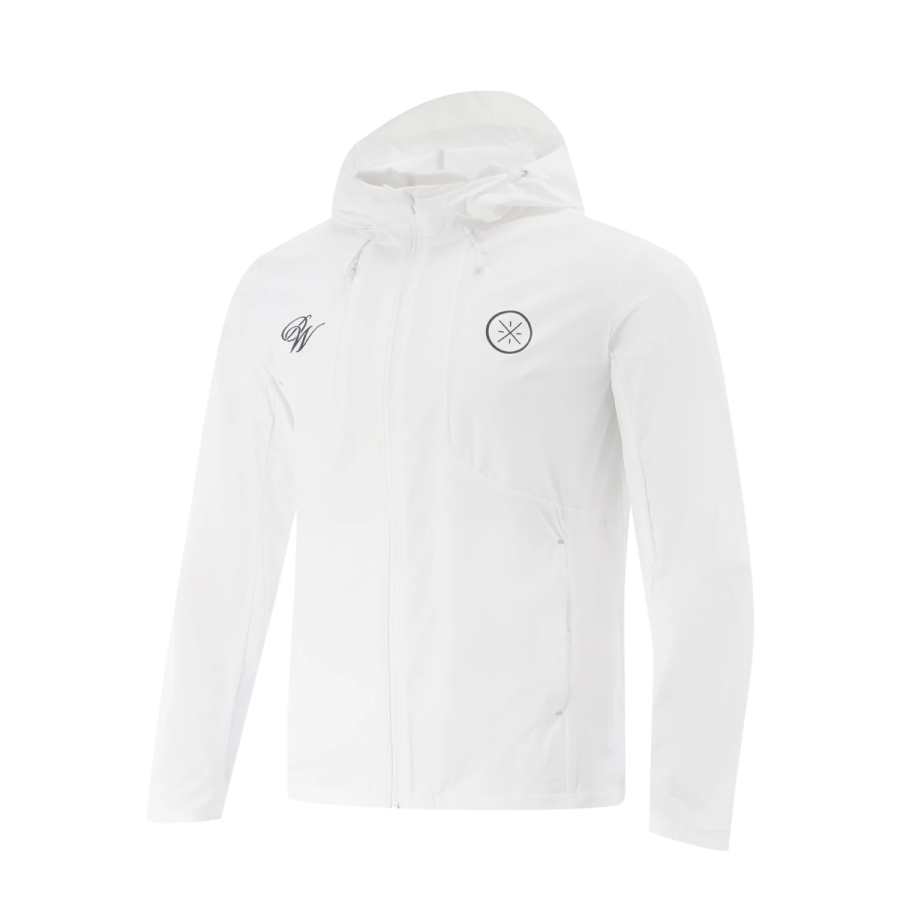 Li-Ning Li Ning Trench Coats Men's Standard White Hooded Moderate Other