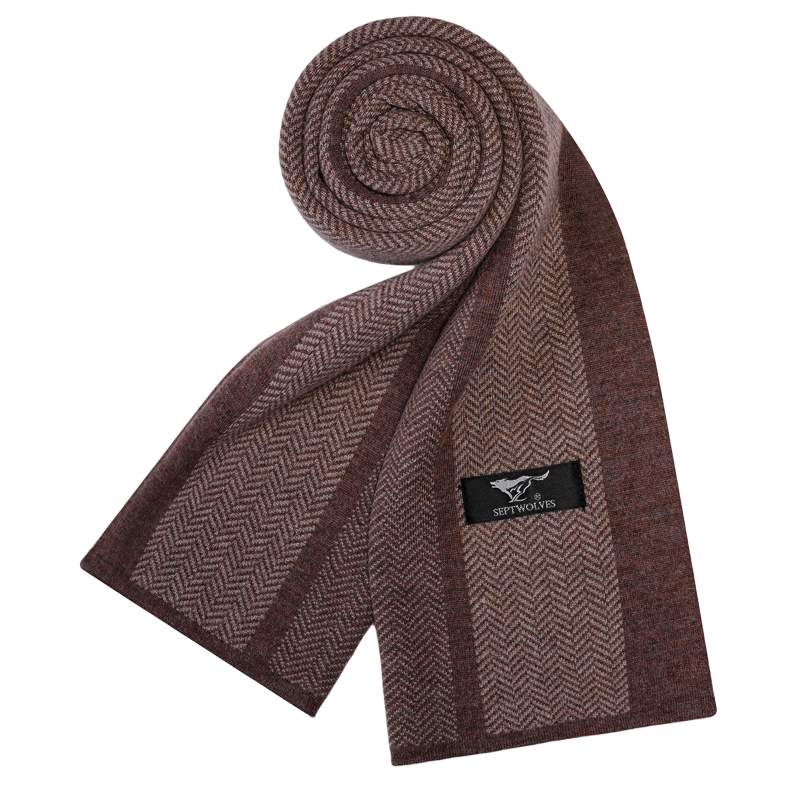 SEPTWOLVES SEPTWOLVES Polyester Knit Scarves Unisex