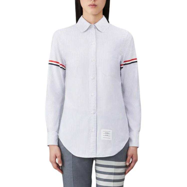 THOM BROWNE THOM BROWNE RWB Striped Buttoned Shirt