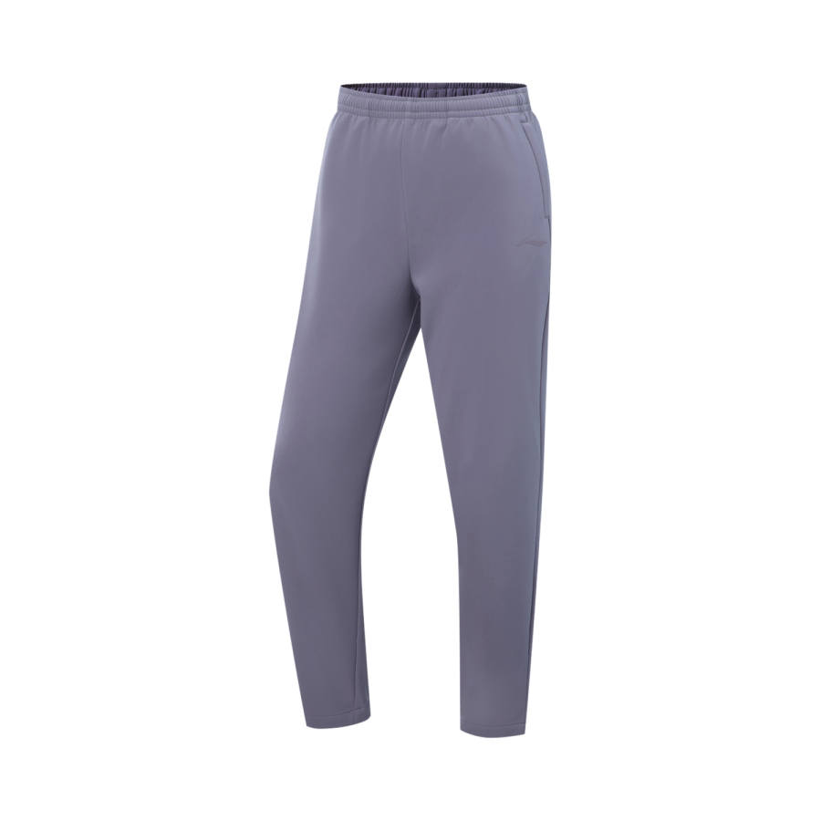 Li-Ning Li Ning Fitness Series Fleece Lined Thermal Athleisure Stitching Elastic Lace Up Casual Pants Women's