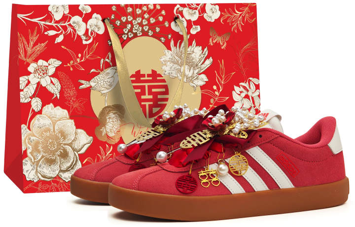 Adidas Adidas VL COURT 3.0 German Army Trainers Unisex Low Top Red