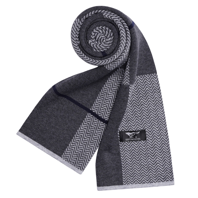 SEPTWOLVES SEPTWOLVES Polyester Knit Scarves Unisex