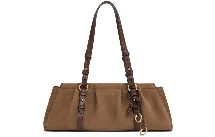 CHARLES&KEITH Synthetic Leather Shoulder Bag Regular Women's Mocha