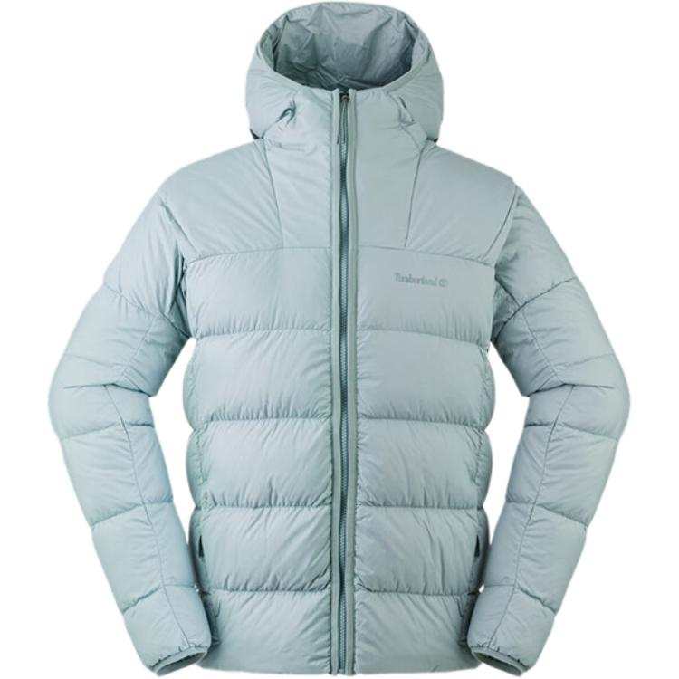 Timberland Down Jackets Men's Silver Gray Blue Hooded Thickened