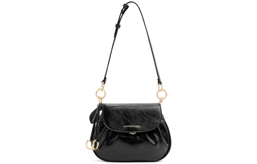 CHARLES&KEITH Pu Piglet Bag Shoulder Bag Small Women's Black