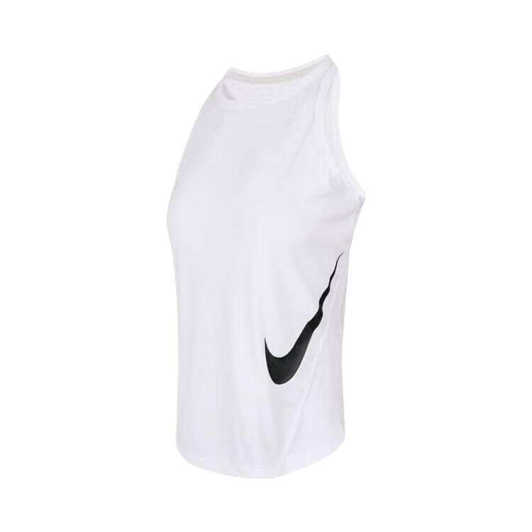Nike Nike Dri Fit Tank Tops Women's White Crew Neck Moderate Other