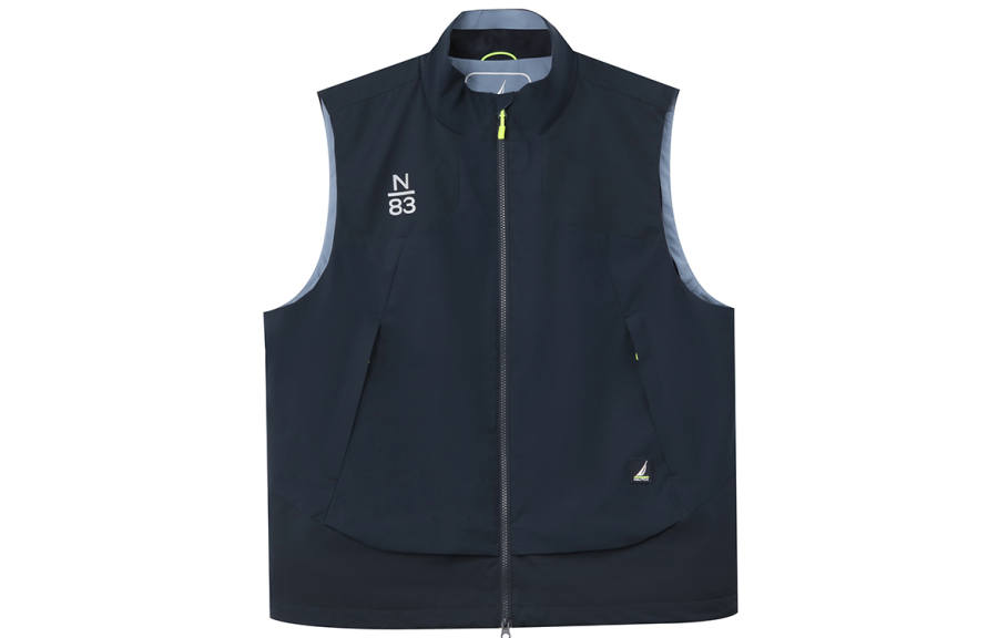 NAUTICA Vests Men's 253JS53034NV Stand Collar Moderate Other