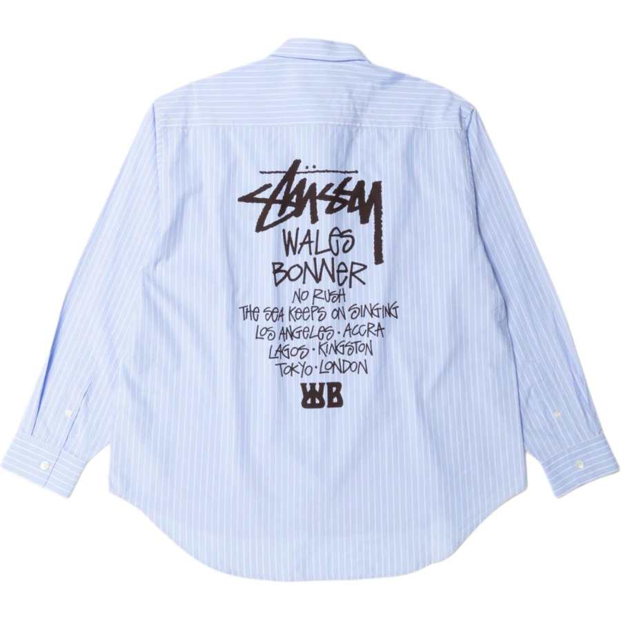 Stussy Wales Bonner FW25 POPLIN SHIRT Unisex