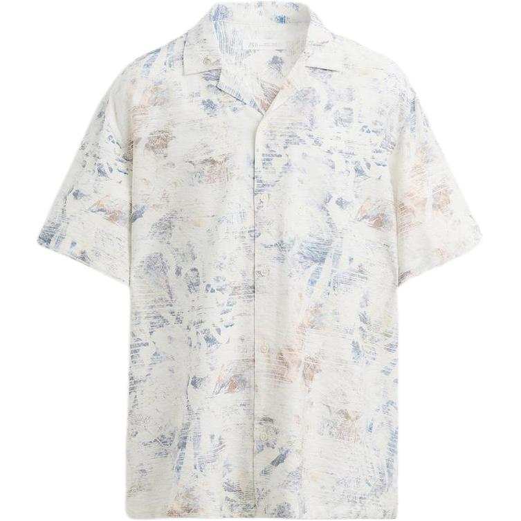 ZARA ZARA Shirts Men's Blue Lapel Moderate