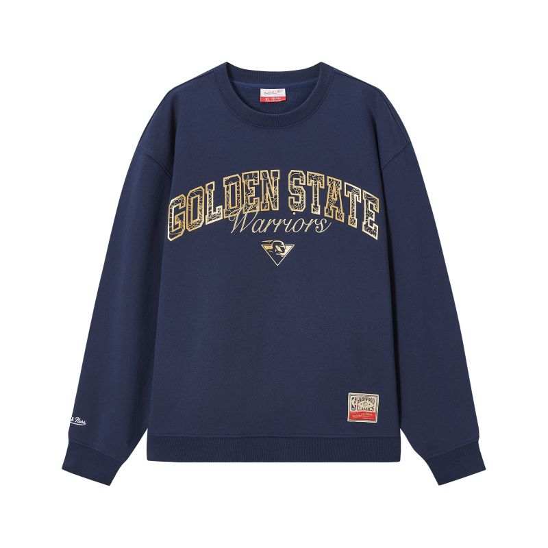 Mitchell Ness Mitchell Ness x NBA Golden State Warriors Sweatshirt Men's Navy Blue