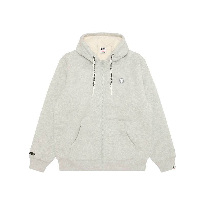 Aape Sweatshirts Men's Gray White WH2 Hooded Non Detachable Moderate
