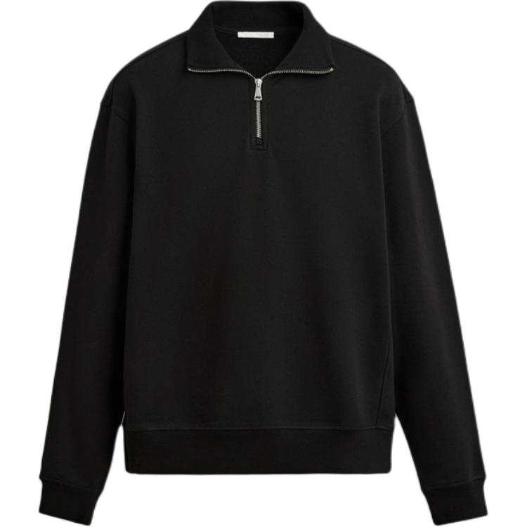 ZARA Sweatshirts Men's Black Turtleneck Moderate Regular