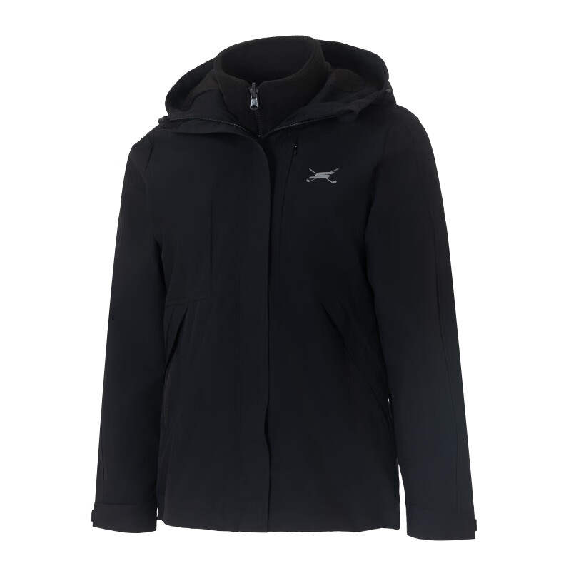 Skechers Jackets Women's Smoke Black 03K8 Hooded Moderate Other