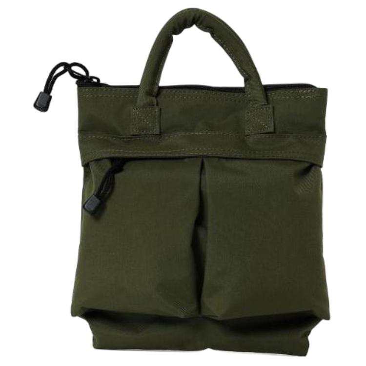 Beams Nylon Shoulder Bag, Crossbody Bag, Handbag Men's Olive Green