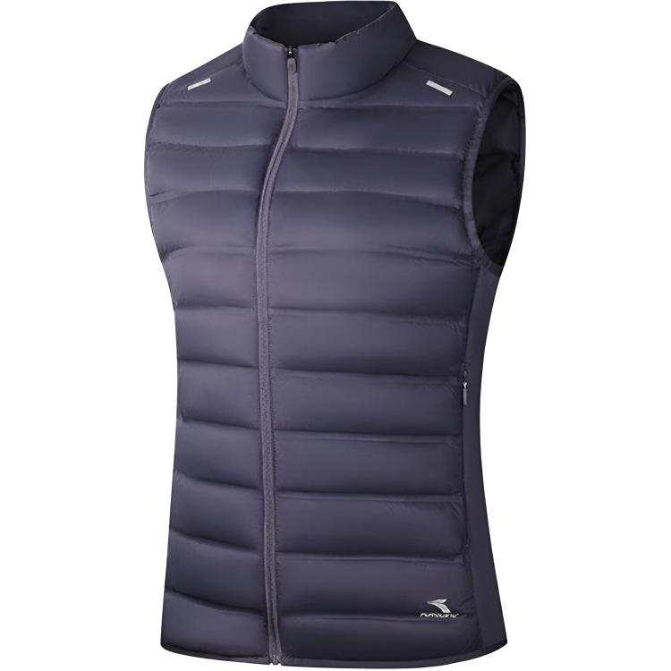 361° Down Vests Women's Dull Purple Gray Stand Collar Thin Other